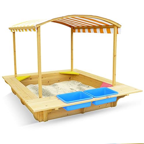 Outward Play Playfort Activity Sandbox with Canopy