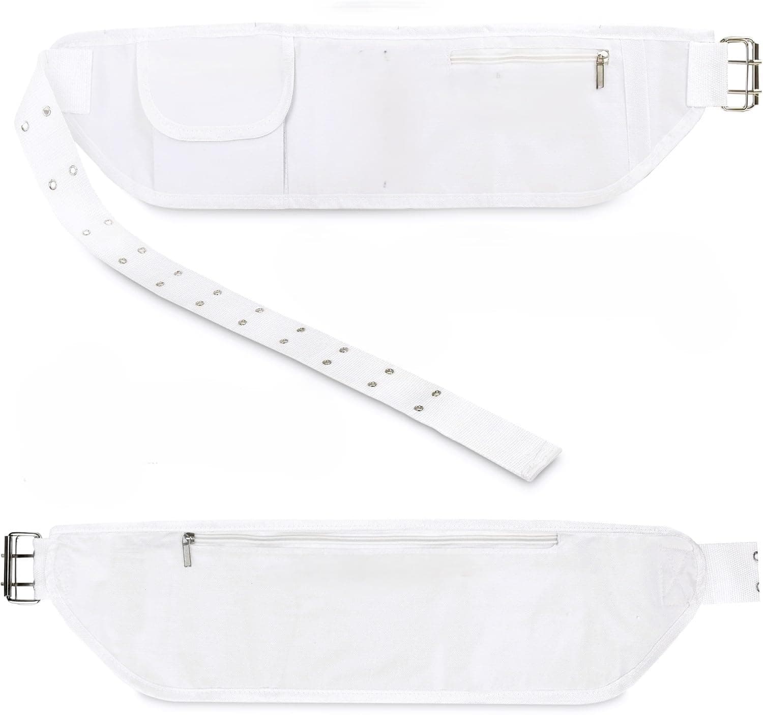 Generic Ihram Belt for Hajj and Umrah - Adjustable Size with Front Pockets and Zippered Compartments