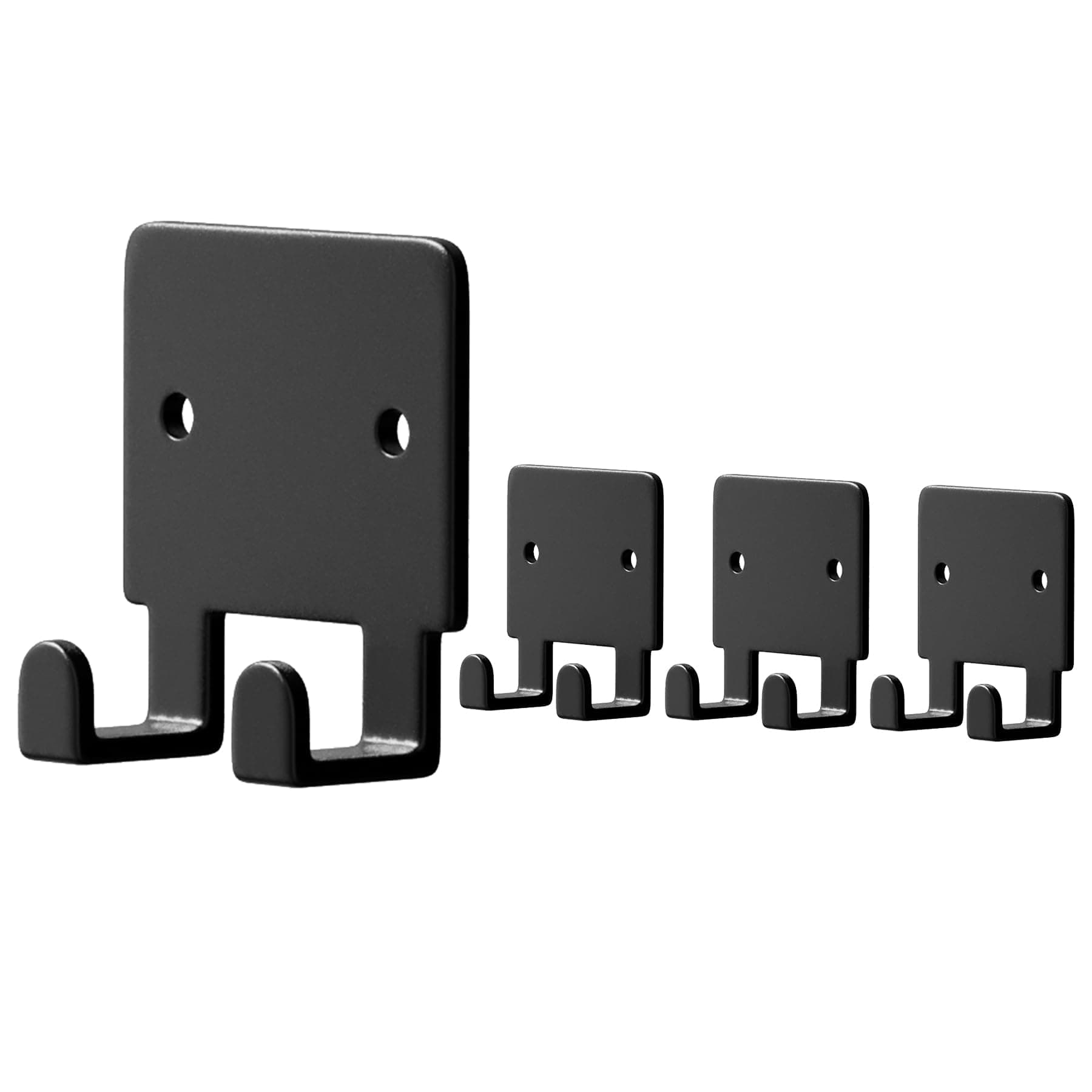 KASTWAVE Adhesive Hooks, 4 Pack Key Holder, Razor Holder Wall Mounted, Key Hooks for Wall, Self Adhesive Wall Hooks, Towel Hooks, Shower Hooks, for Entryway/Door/Bathroom/Kitchen