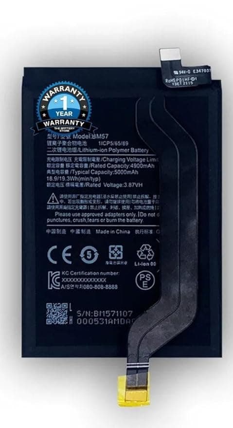THE BATTERY STORE® Original BM57 Battery for Redmi Note 10 Pro/Poco X3 GT BM57 Battery with 1 Year Warranty*** (NN182)
