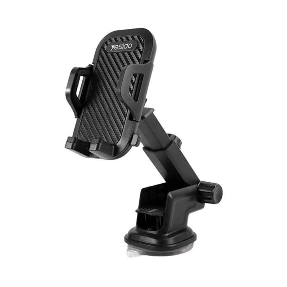 Yesido C23 Universal Car Mobile Holder Adjustable Automatic Clip Stand Dashboard Windshield GPS Mount Bracket Sucker Phone Support