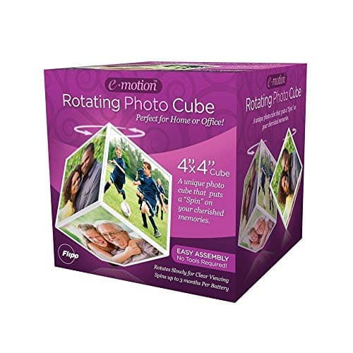 Flipo E-Motion Spinning Photo Cube, 4-Inch