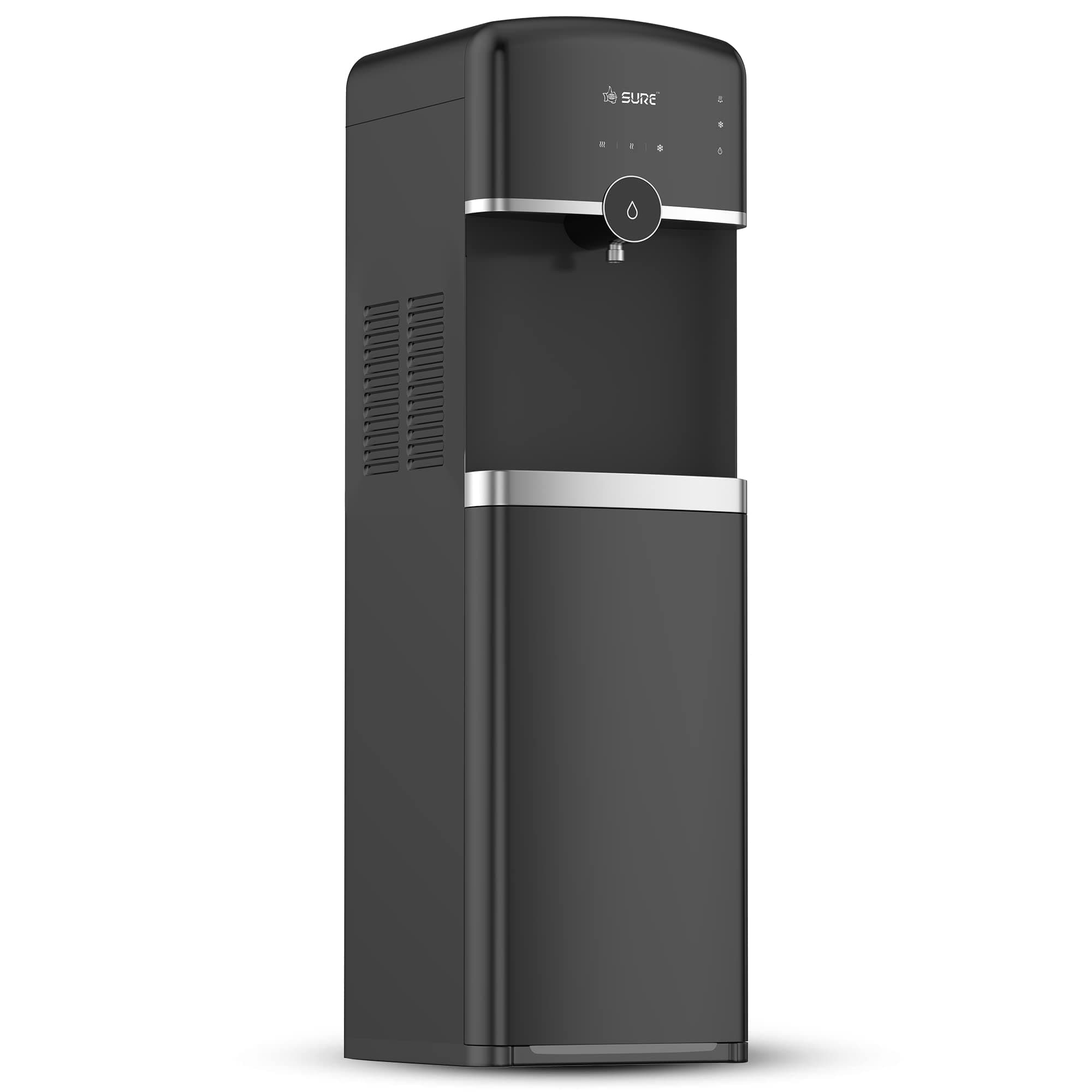 Sure Water Dispenser Bottom Loading,Hot Cold&Normal Temperature,Floor Standing,Best For Home Kitchen&Office,Touch Control/Automatic,Single Tap/Faucet,Black Colour,Sbl70 Min 1year manufacturer warranty