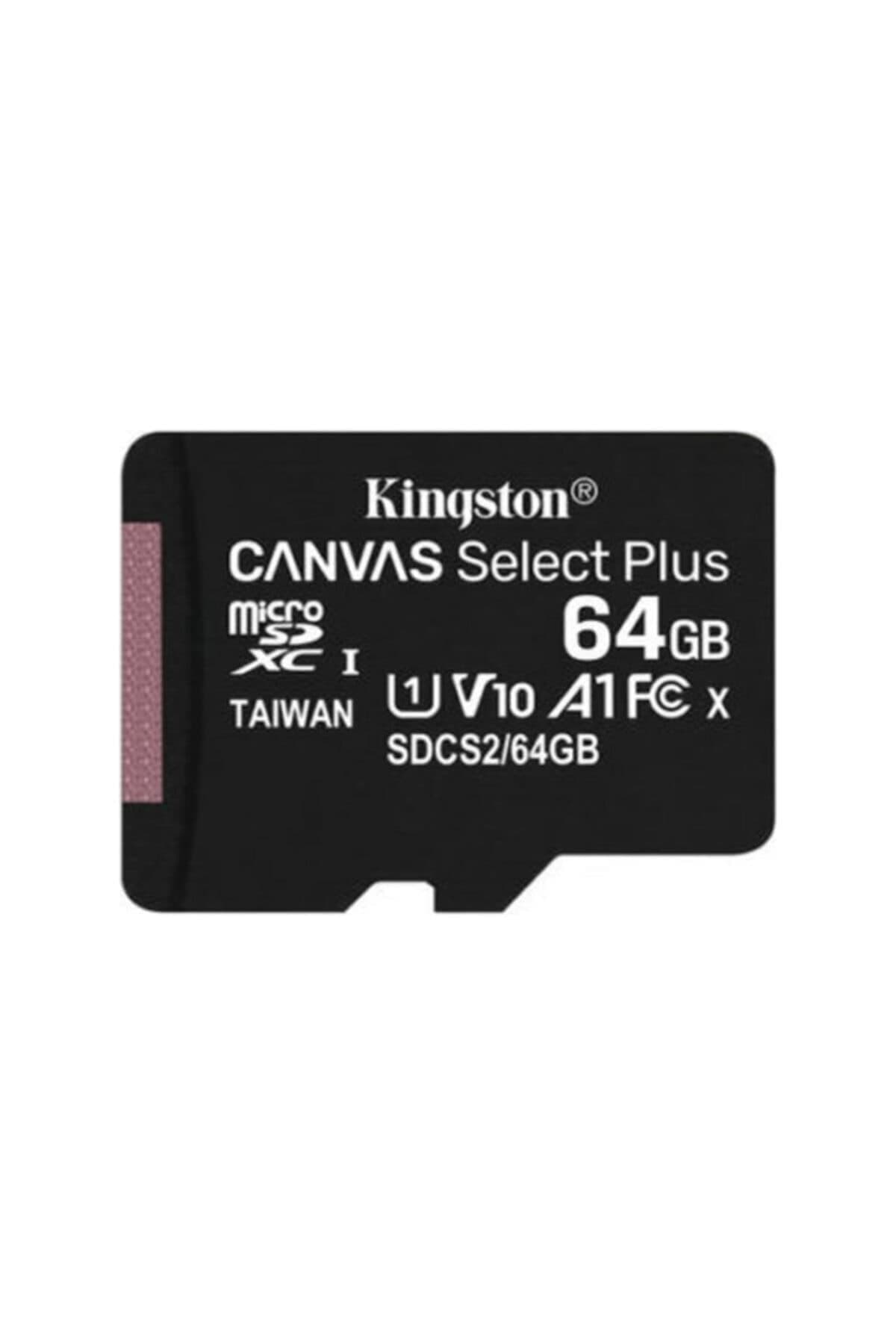 Kingston Canvas Select Plus microSD Card SDCS2/64 GB Class 10 (SD Adapter Included)