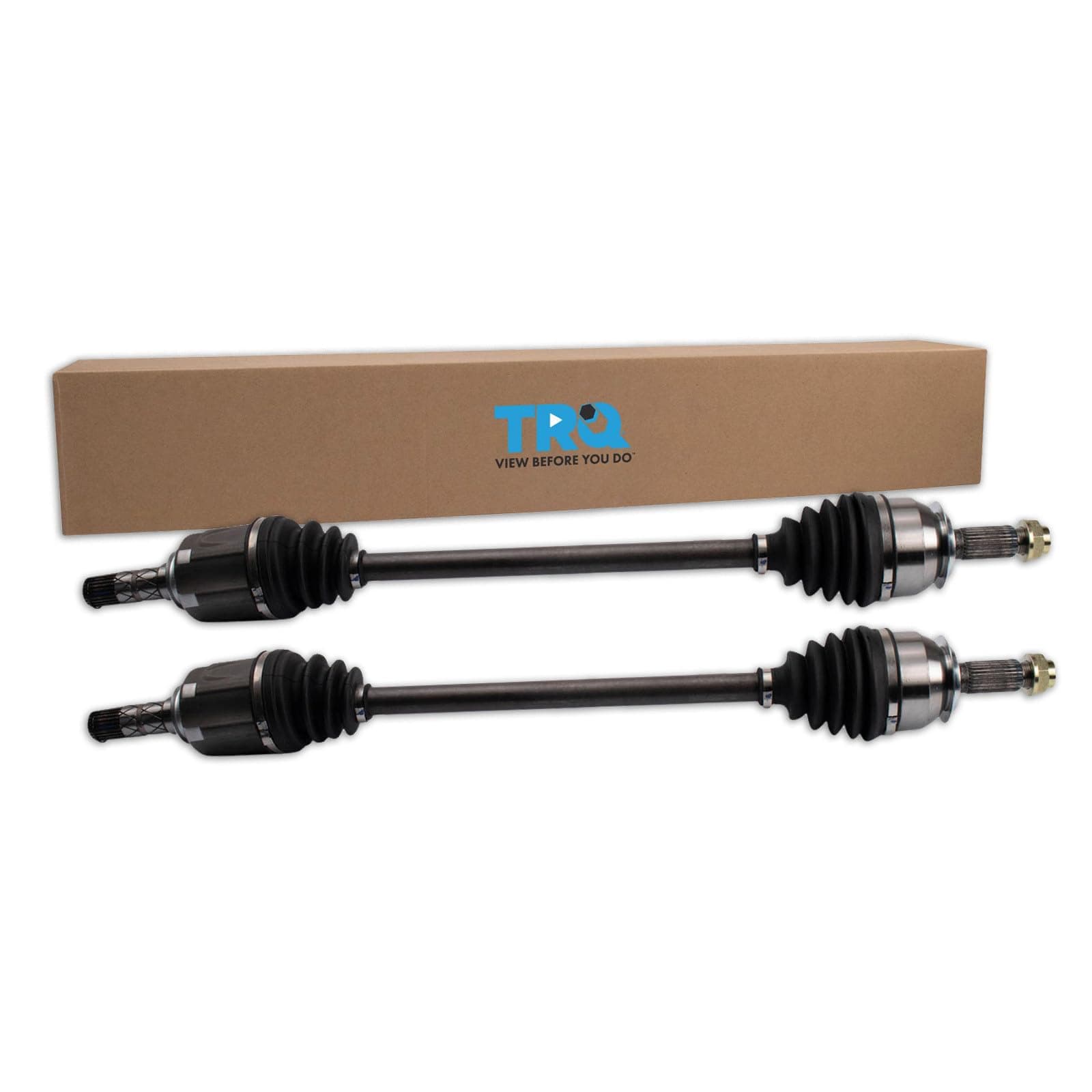 TRQ Front Driver and Passenger Side CV Axle Assembly 2 Piece Set Compatible with 2015-2018 Subaru Forester 2.0XT Premium Touring AWD 2014 Forester 2.0XT Premium Touring AWD