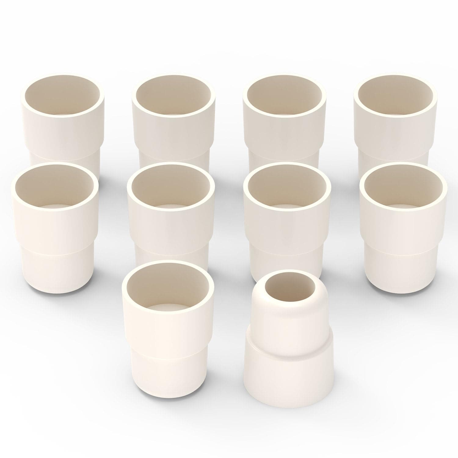 Labasics Rubber Stopper (10-Pack), 10-Pack 19# Natural Rubber Septum Stopper Fit for 19/22 Outer Joint Lab Glassware, Sleeve Type