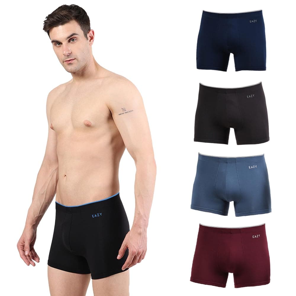 Eazy Fine Line Luxury Fit Trunks for Men's (Pack of 5)