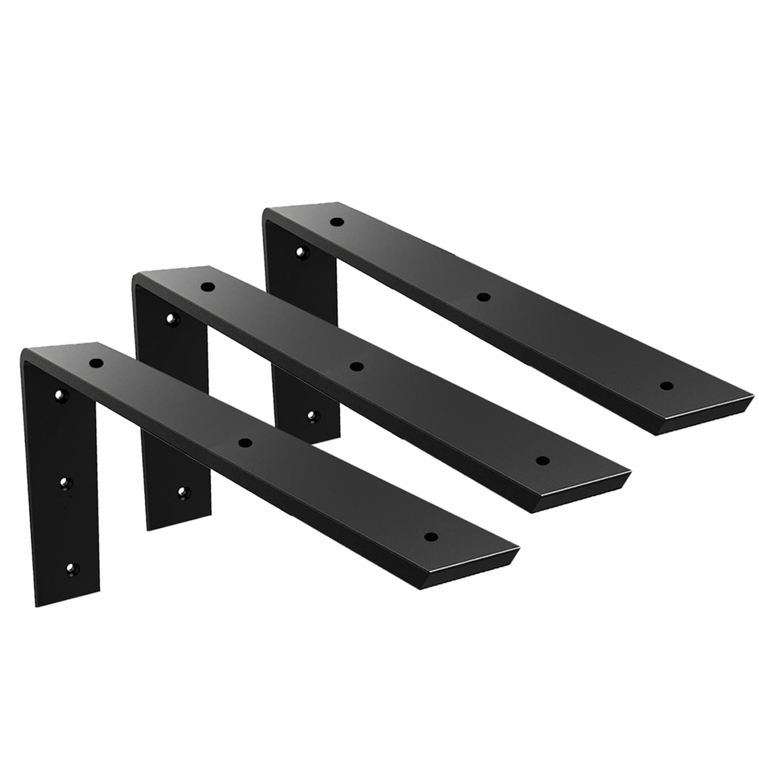 Countertop Support Bracket 3 Pack 12 inch Heavy Duty Granite Countertop Bracket 16" x 6" x 2 1/2" Shelf L Bracket Mantel Corbels for Quartz/Granite/Wood/Concret/ Laminate Countertops