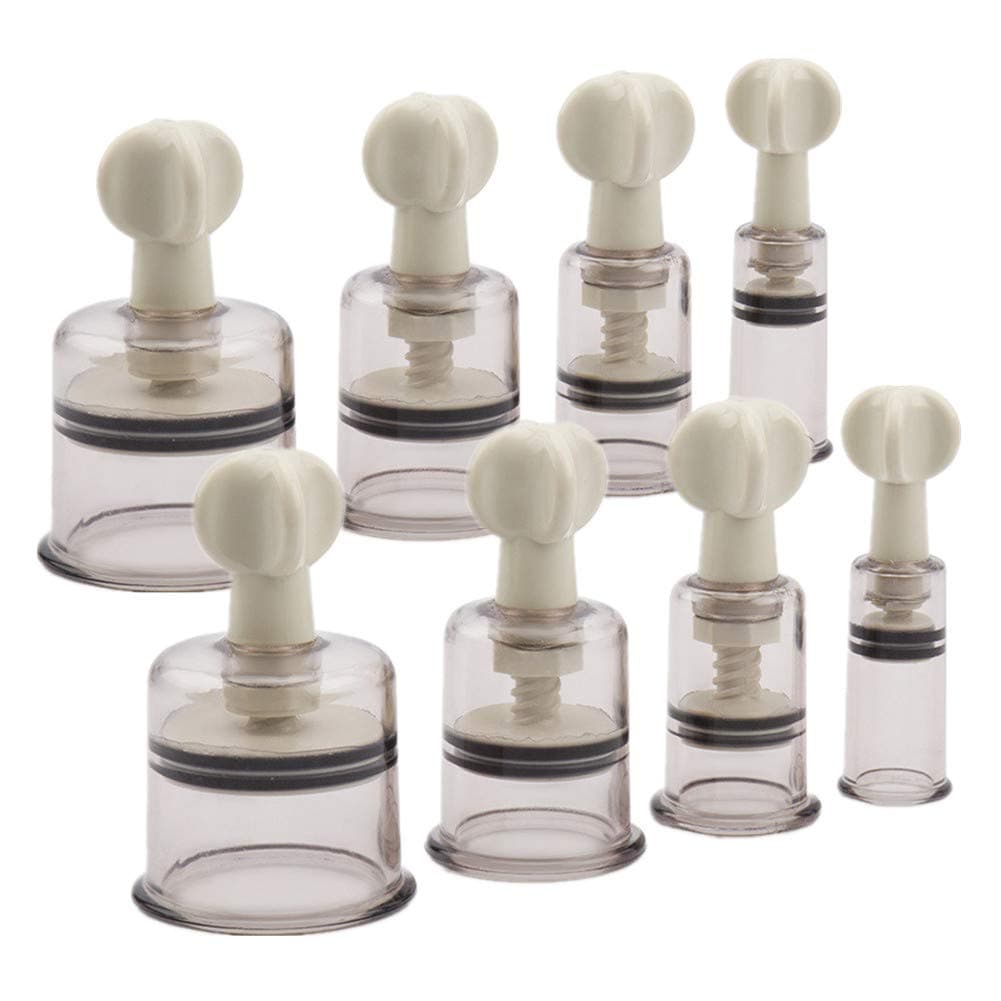 Vacuum Cupping Multi-Functional Rotary Magnetic Therapy Cupping Massage Device Magnetic Therapy Cupping Device Physiotherapy Cupping (8 Pcs)