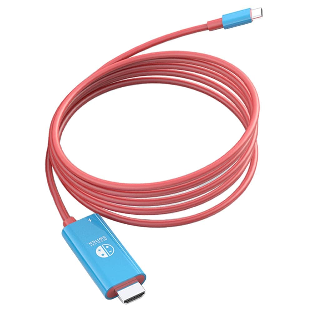 USB C to HDMI Cable 4K HD Switch TV Adapter Support PD Fast Charging for Nintendo Switch/OLED,Steam Deck,MacBook Pro,iPad,Samsung Galaxy and More