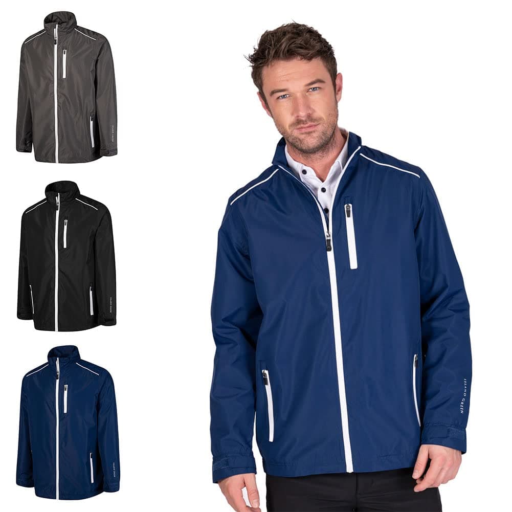 Essentials Men's Golf Full Zip Waterproof Jacket