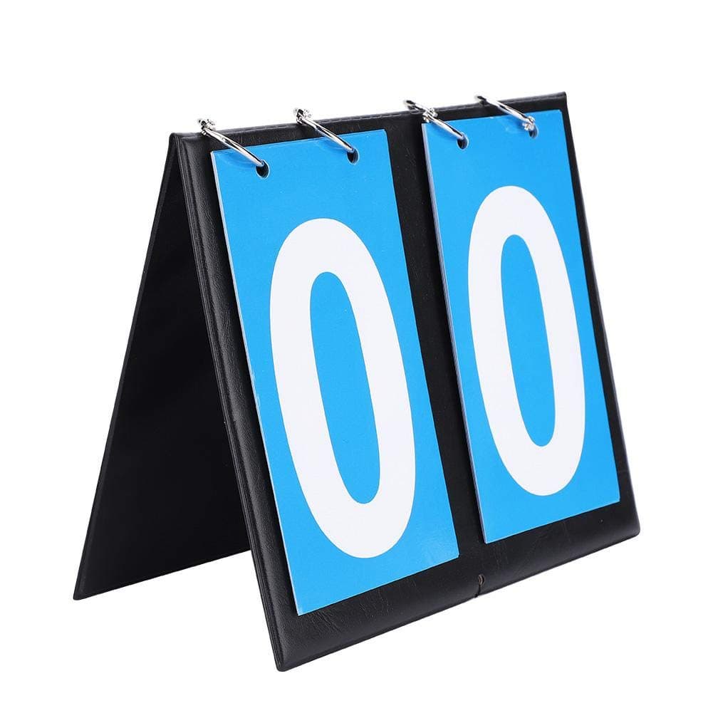 Score Keeper Cornhole Scoreboard, 8.1 x 6.5 inch Portable Flip Scoreboard Waterproof Lightweight Durable for Football Basketball and Table Tennis etc(Two-Digit Scoreboard)