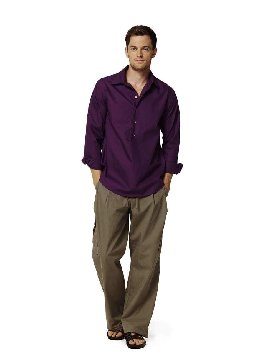 7525 Burda Style Men's Shirt Sewing Pattern Sizes 34-36-38-40-42-44