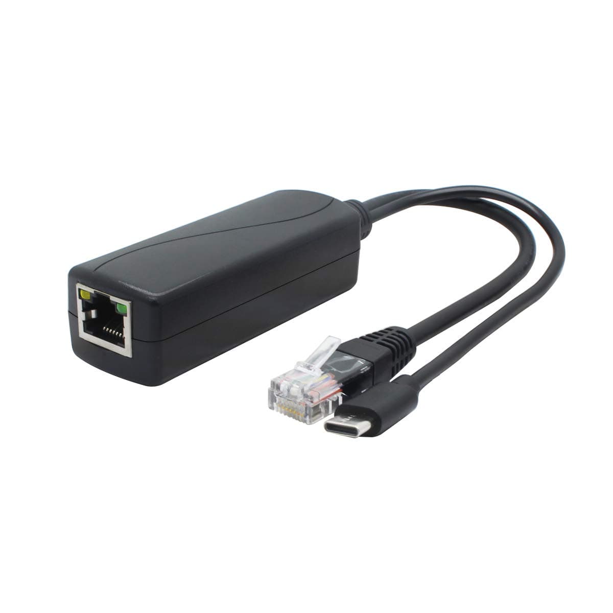 ANVISION 5V 2.4A Gigabit PoE Splitter, USB Type C, IEEE 802.3af Compliant