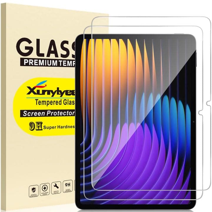 2 Pack Screen Protector for Xiaomi Pad 7/Pad 7 Pro 2024/Xiaomi Pad 8/Pad 8 Pro 11.2 Inch Bubble Free Tempered Glass Film Easy Installation