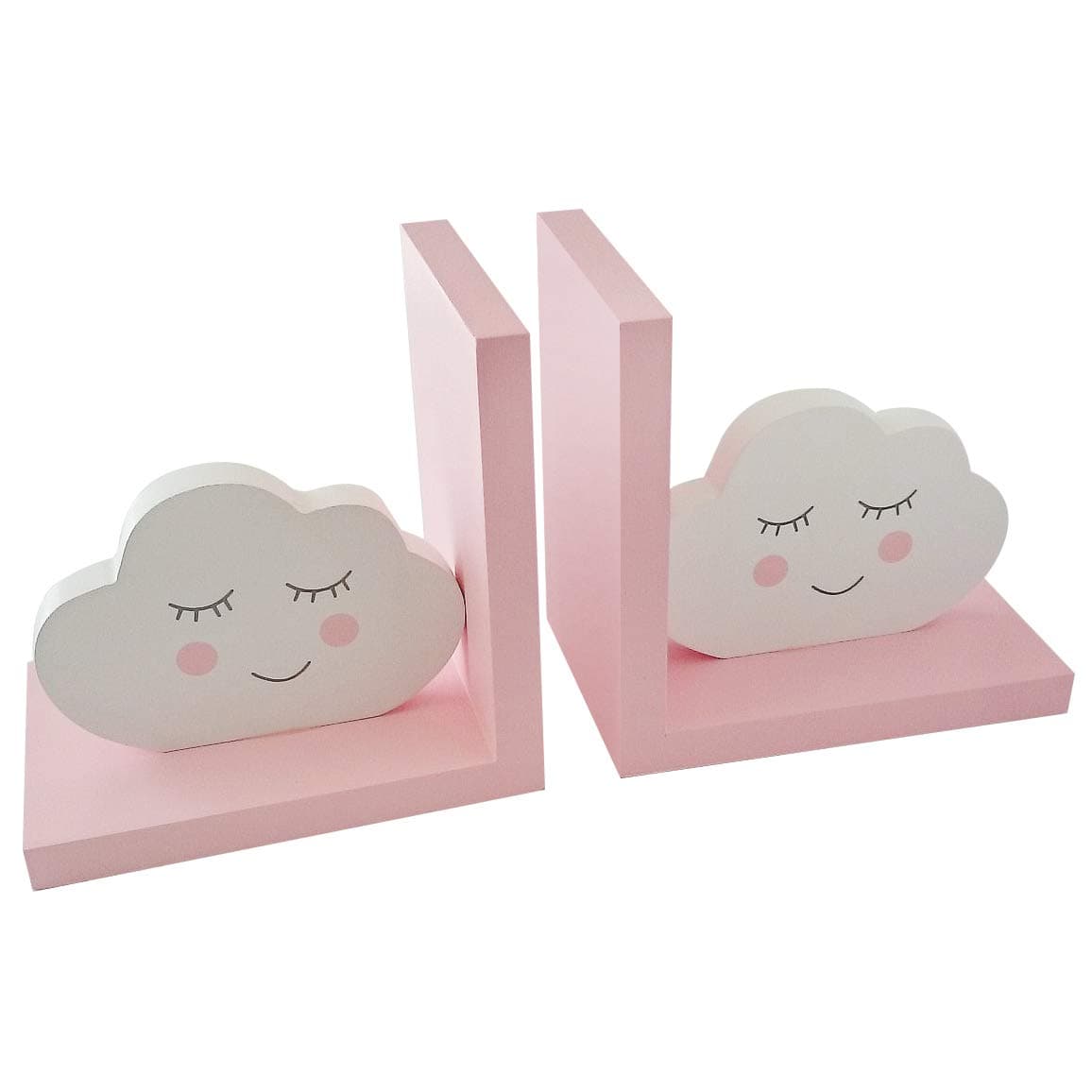 Little Dreamers Collection Cloud Bookends Pink