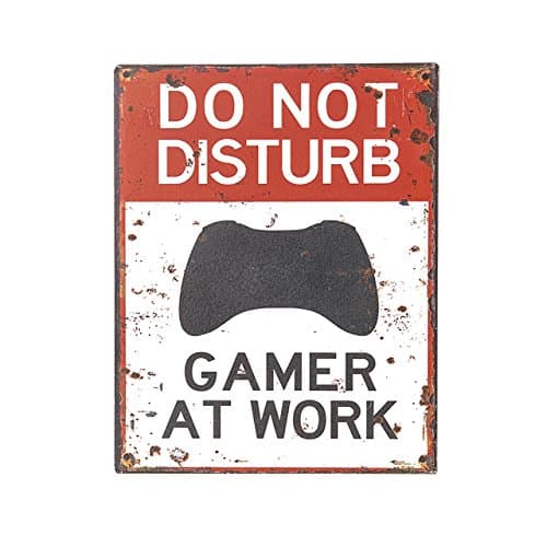 DO NOT DISTURB GAMER AT WORK SIGN