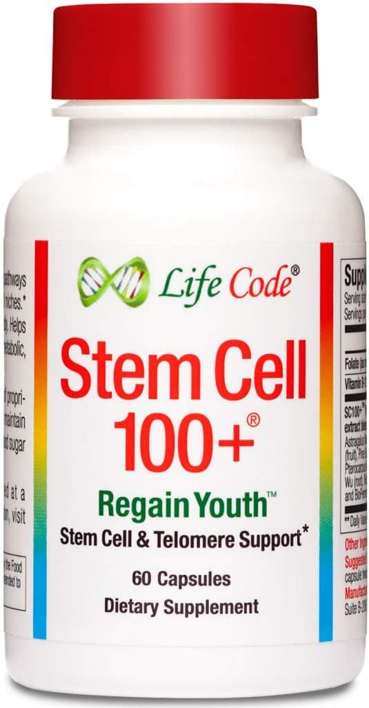 Stem Cell 100+: Multi-Pathway Anti-Aging & Rejuvenation Supplement Supports Stem Cells, Telomeres, Longevity Genes, Vascular Circulation, Neural Function, Autophagy, and More
