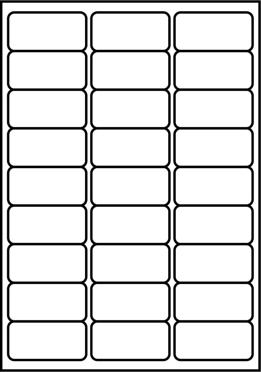 SmithPackaging A4 Self Adhesive Address 2700 Labels, 63.5 mm Length x 29.6 mm Width