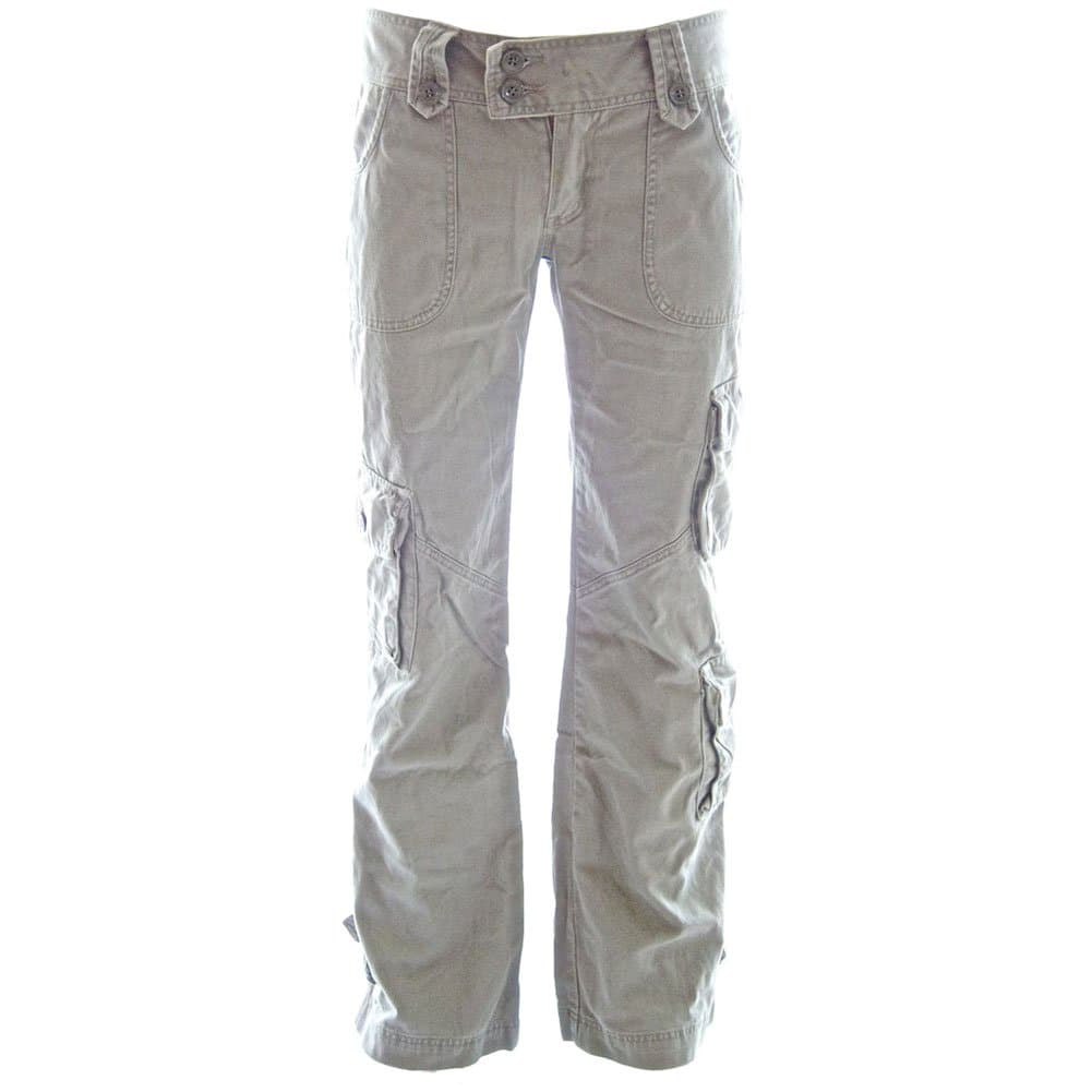 Molecule Women's Himalayan Hipsters Low Rise Flared Cargo Trousers