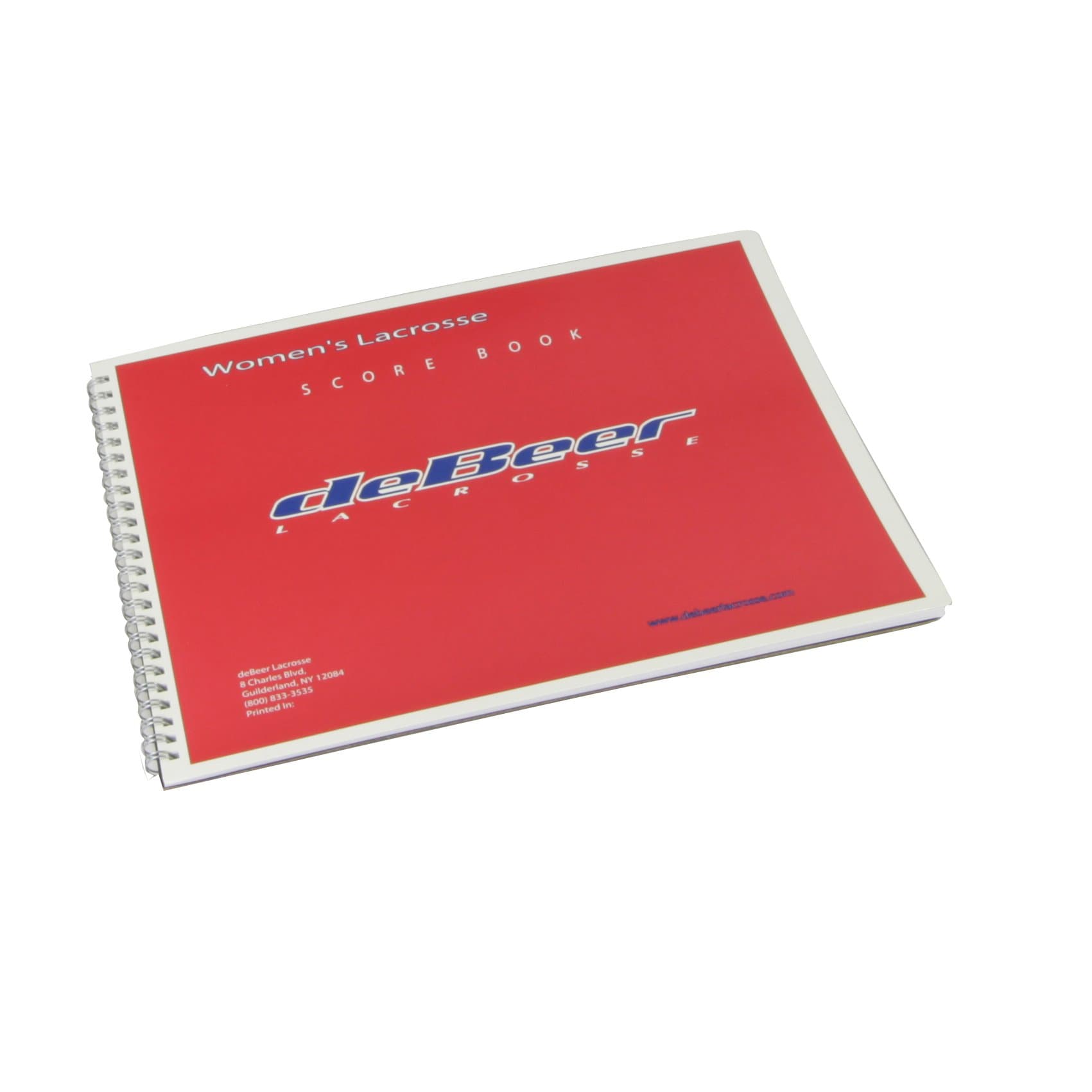 Debeer Womens Lacrosse Scorebook