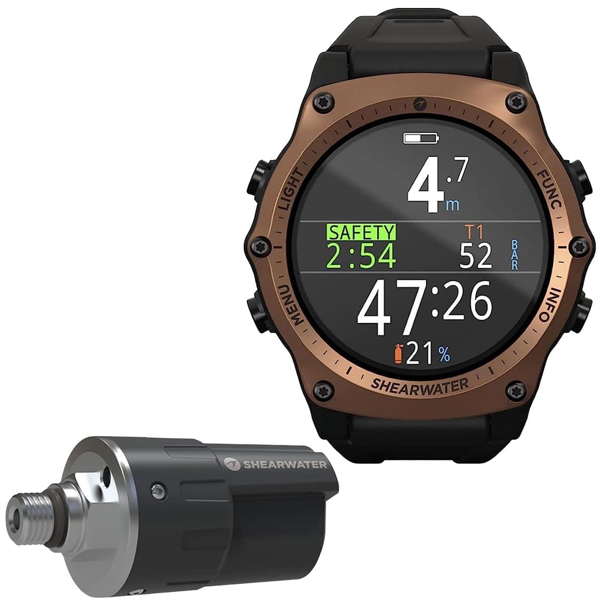 Research Teric Wrist Computer with Transmitter - Bronze