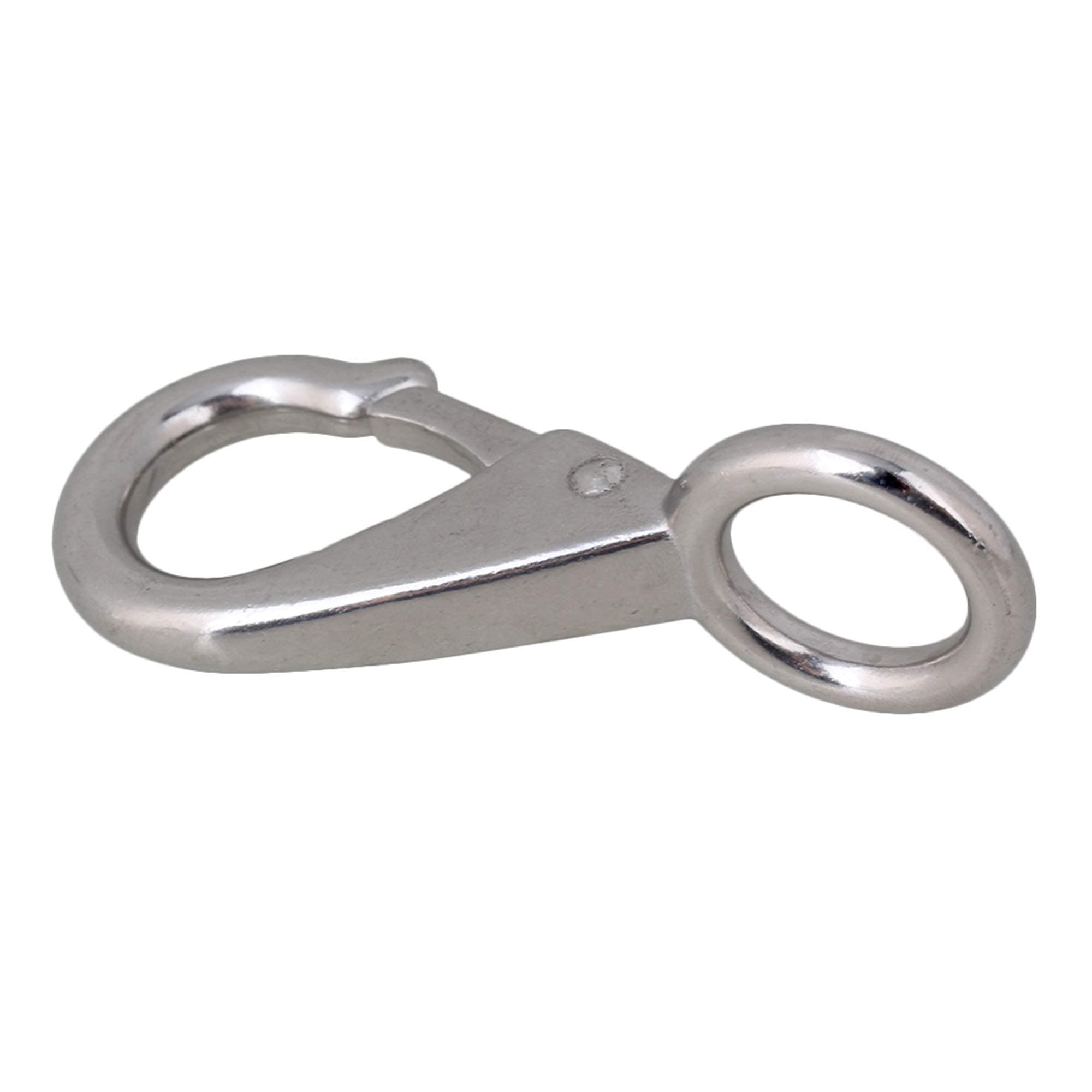CNBTRFixed Eye Hook 3# Boat Clip Hook Link 96.5mm Length 304 Stainless Steel