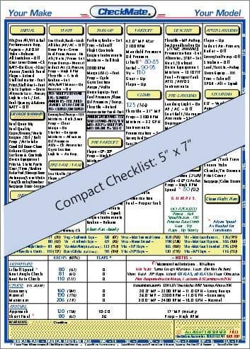Piper Seminole CheckMate Checklist PA-44-180 - Compact