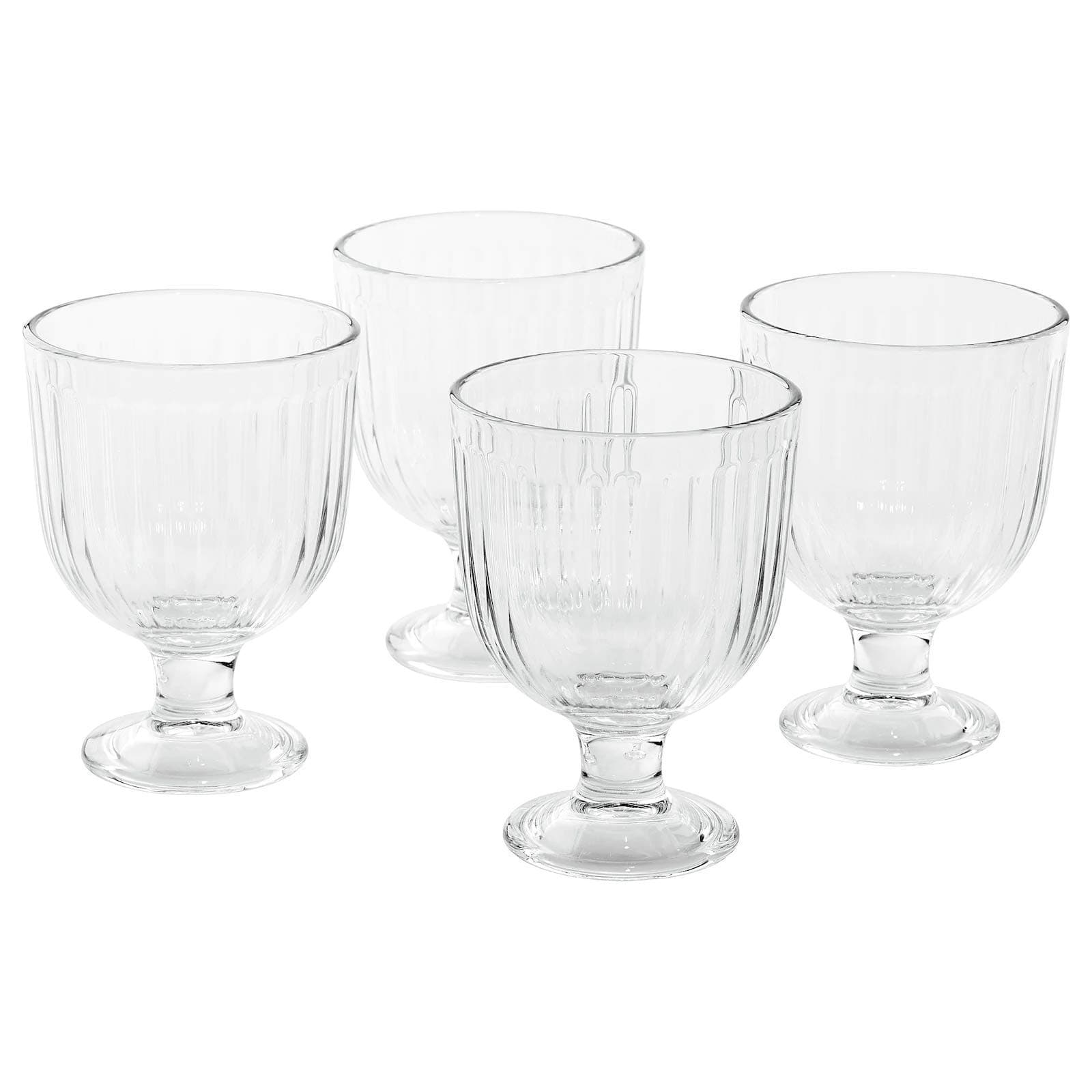 Goblet, Clear Glass, 28 cl (9 oz) - 4 Pack