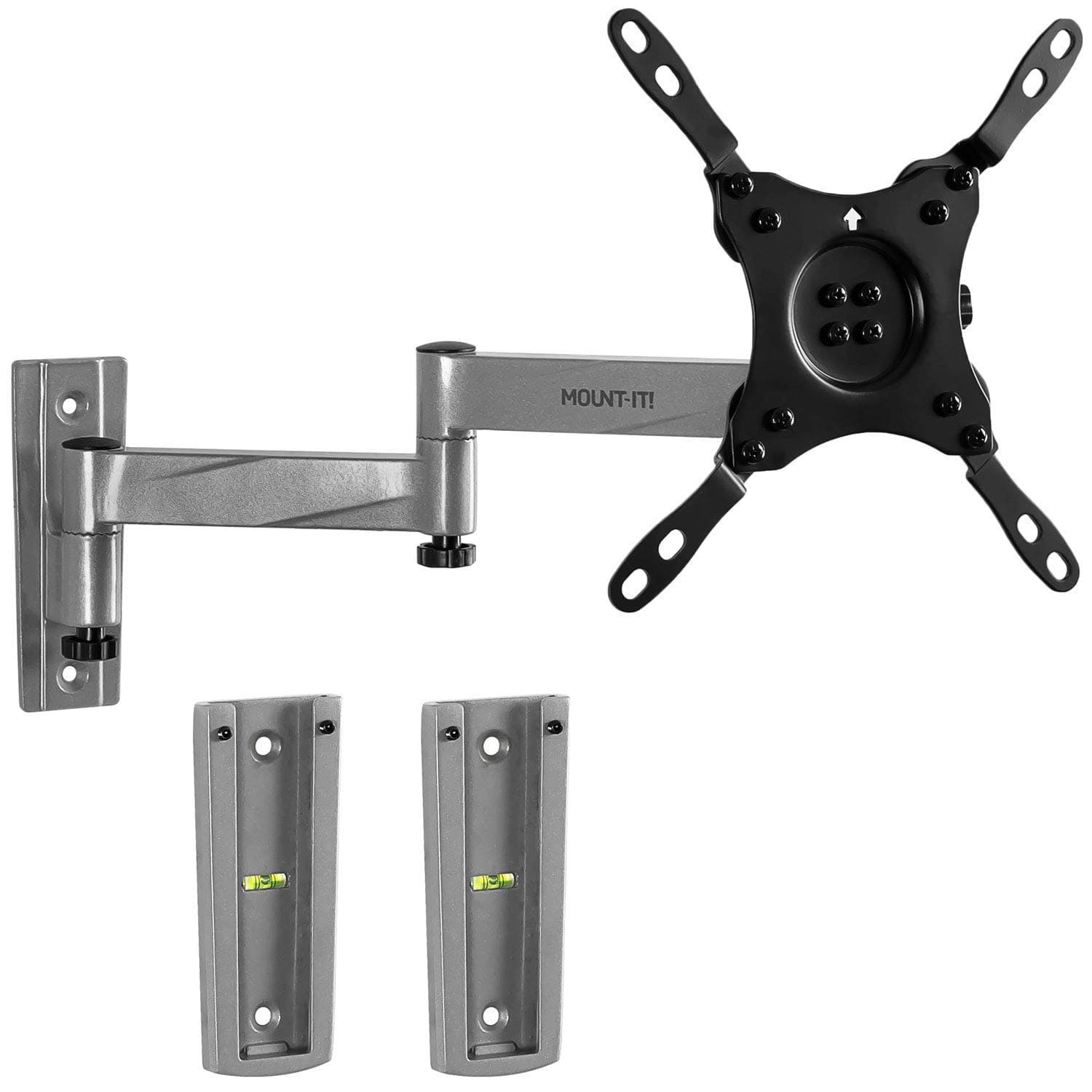 Mount-It! Locking RV TV Mount with Dual Wall Plates & Quick Release | Full Motion Rust-Resistant Aluminum Arm for Indoor & Outdoor Use in Camper, Trailer, RV | 13-42 Inch Screens, VESA 200 Compatible