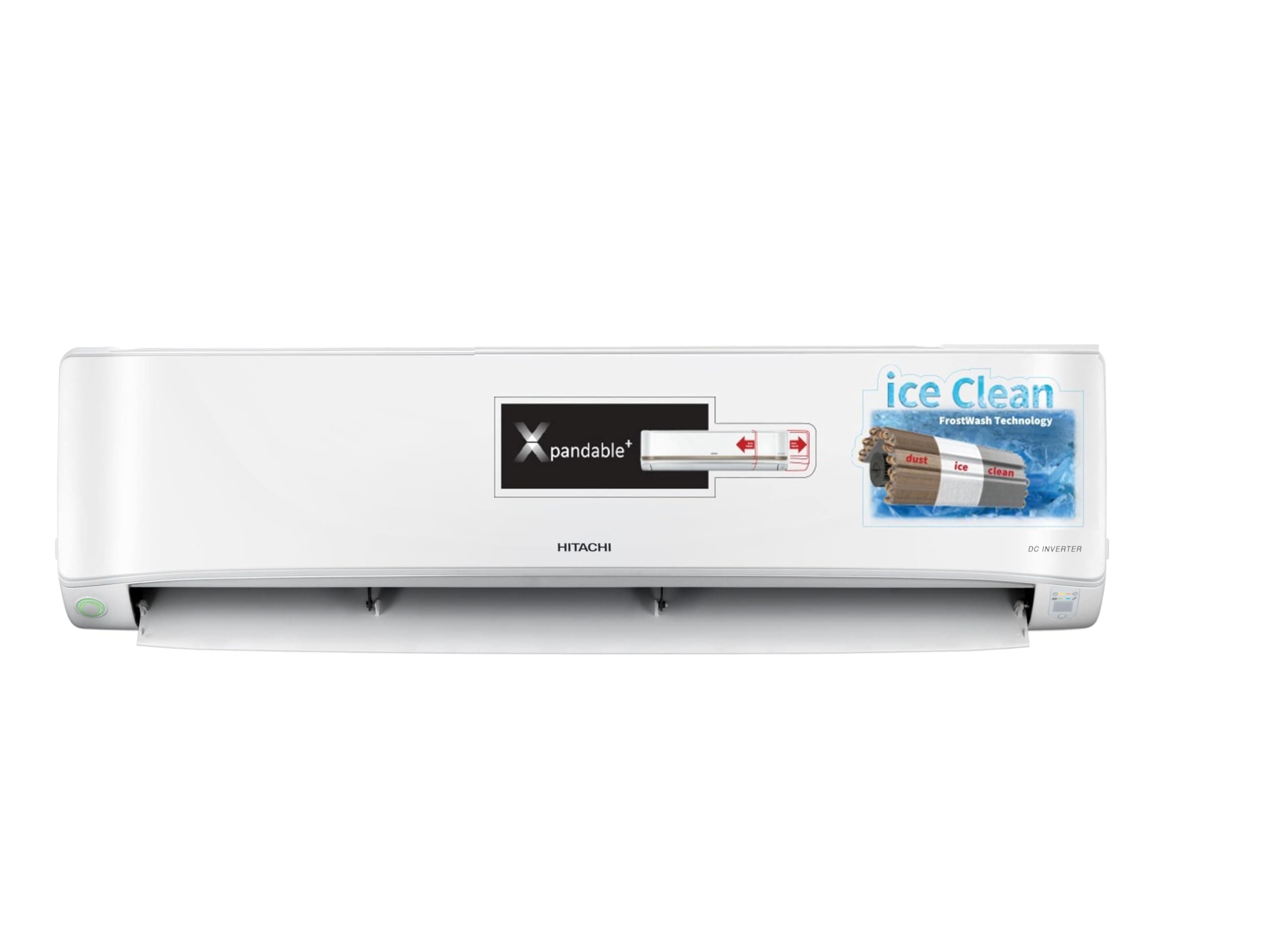 Hitachi 1.5 Ton Class 5 Star, ice Clean, Xpandable+, Inverter Split AC (100% Copper, Dust Filter, 5400FXL RAS.G518PCBIBF, White)