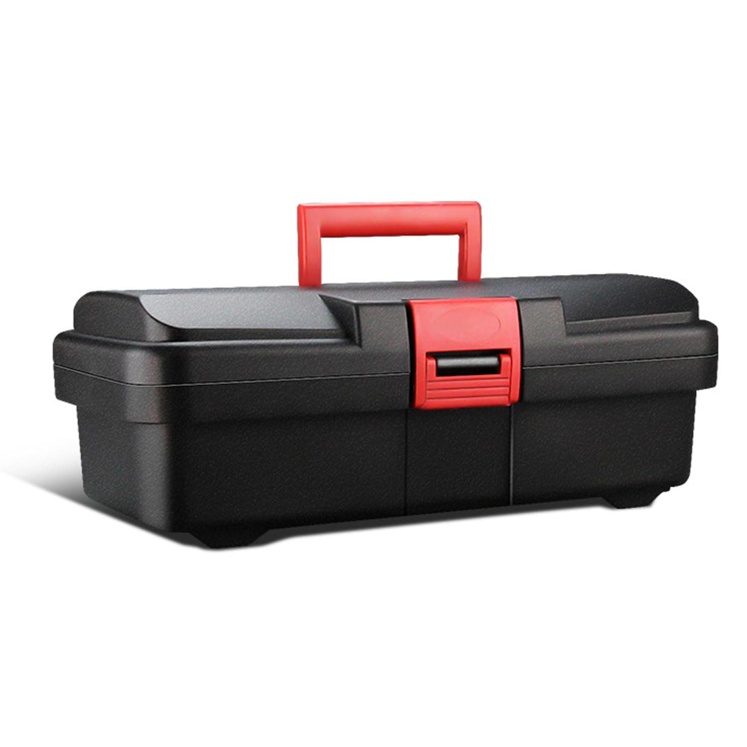 STAYOUNGToolbox - 15 Inch Portable Plastic Tool Box with Removable Tray, Lockable Storage Small Parts Organizer for DIY, Durable PP Construction, Lightweight Design