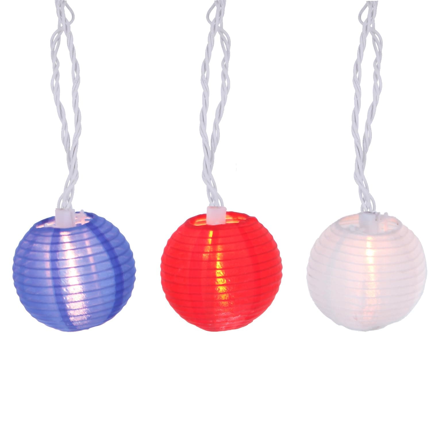 Lantern String Lights,Plug in & Connectable Decorative Lights,for Indoor & Outdoor Ambience Decoration,4th of July Lantern