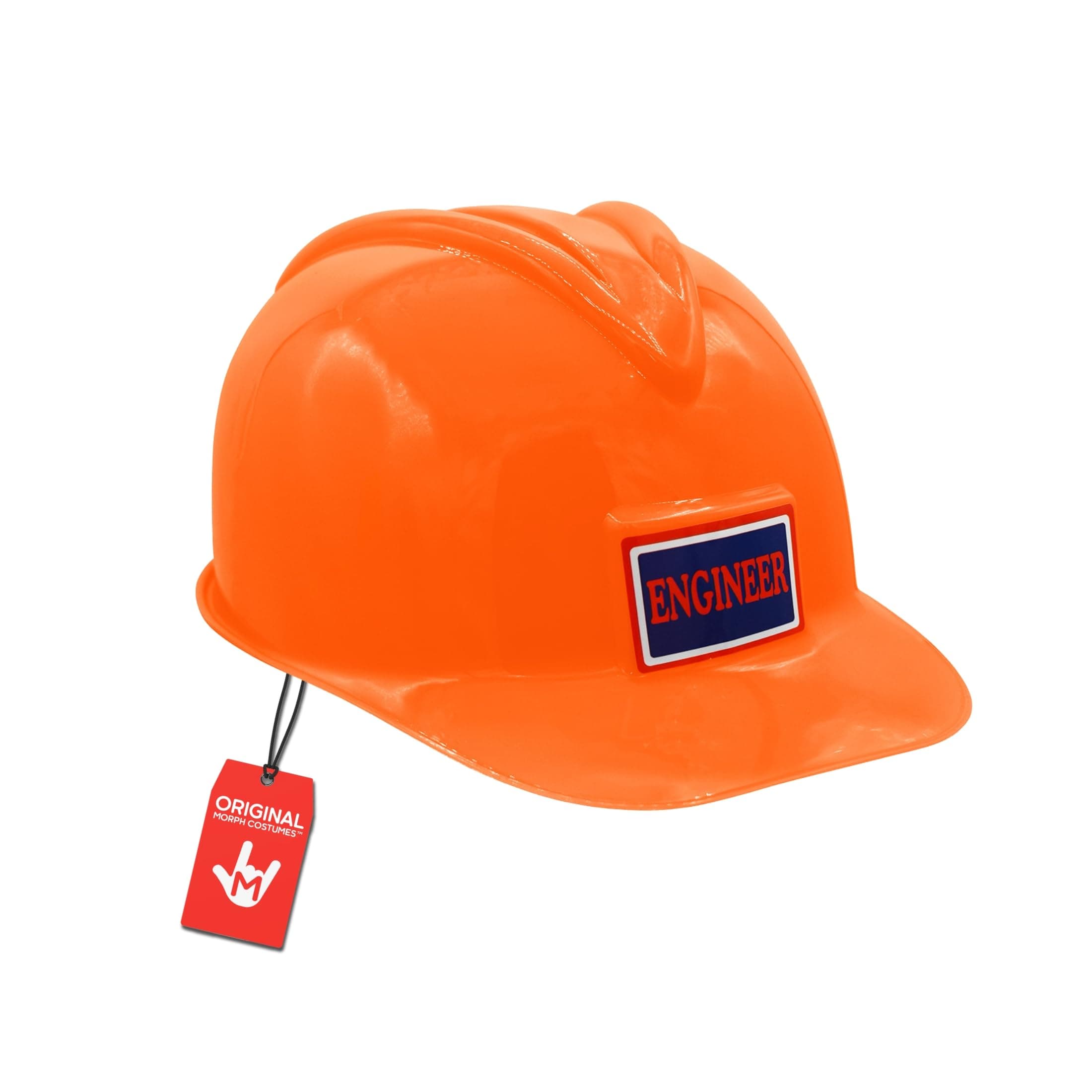 Nicky Bigs Novelties Engineer Construction Hard Hat Adjustable Plastic Costume Helmet Kids Adults Road Worker Halloween