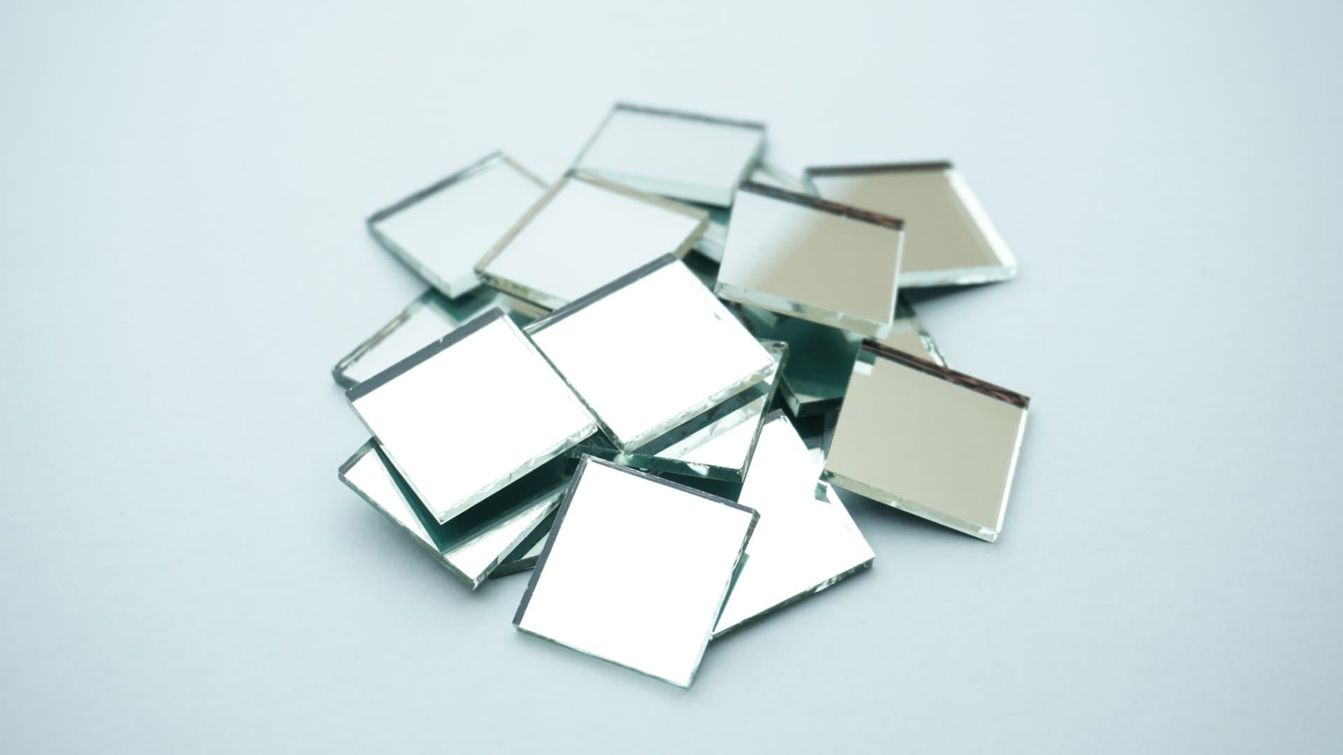 1" Square Mirror Mosaic Tile. 100 pcs