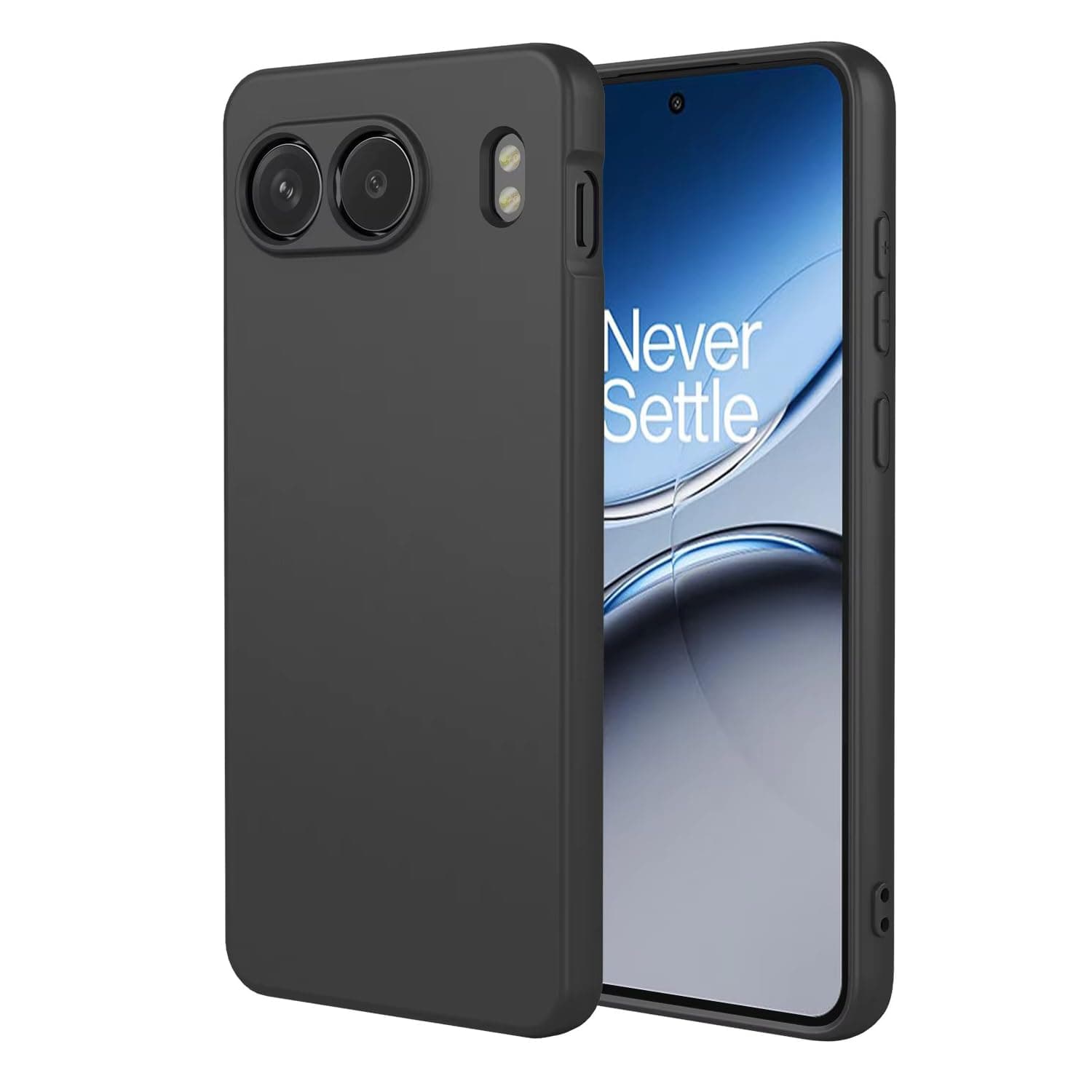 Winble Slim Case for OnePlus Nord 4 5G / One Plus Nord 4 5G (Black) - Silicone, Matte Finish, Camera Protection, Anti-Dropping Protection