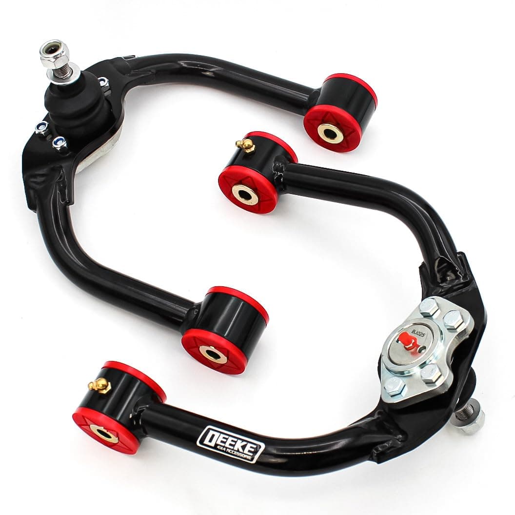 1-4" Lift Front Upper Control Arms Compatible with for Lifted Grand Cherokee (WK) & Jeep Commander (XK) 2005-2010, 1-4" Lift Adjustable Front Control Arms Tubular Steel w/Ball Joints（Black）