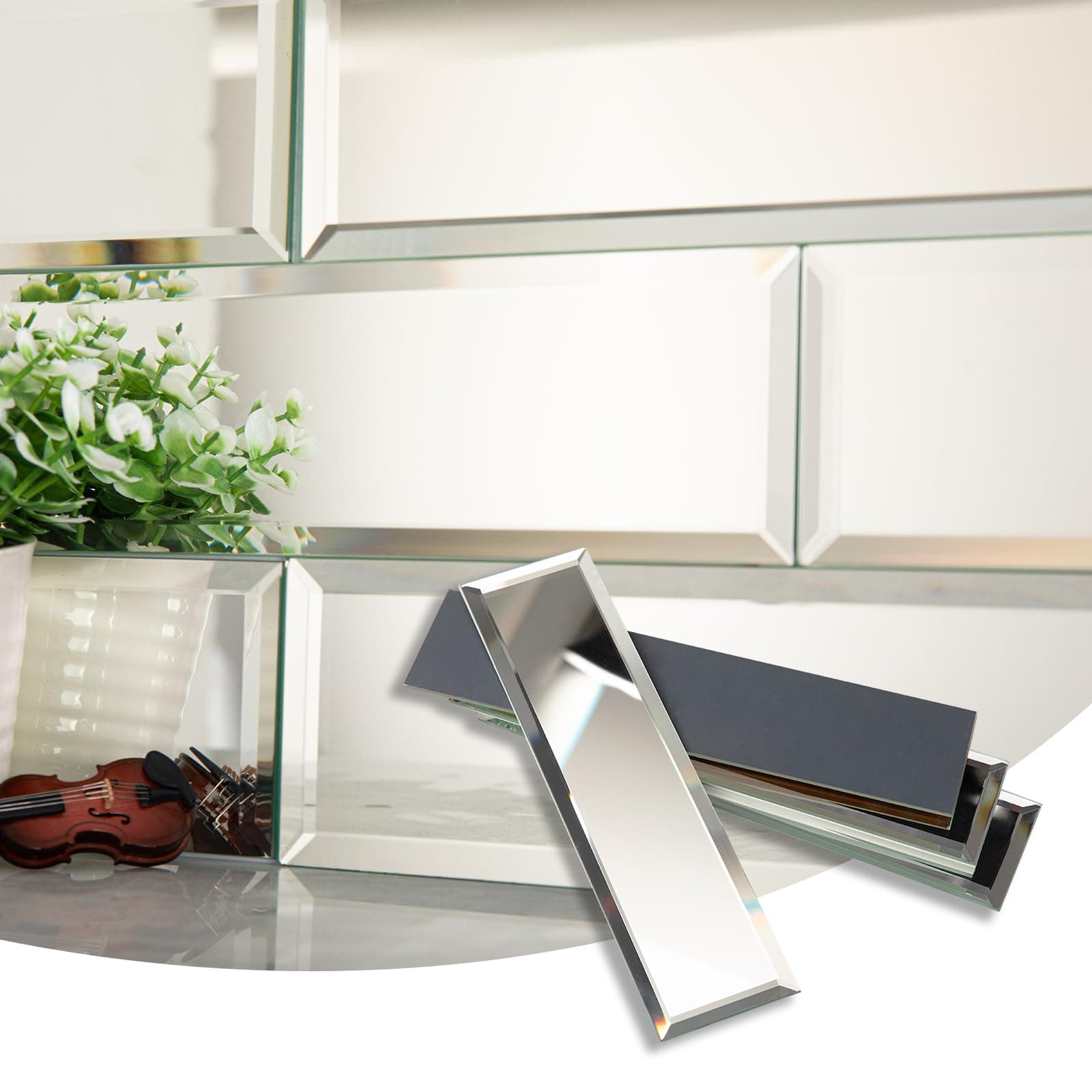 3x12 Inches Inch Mirror Backsplash