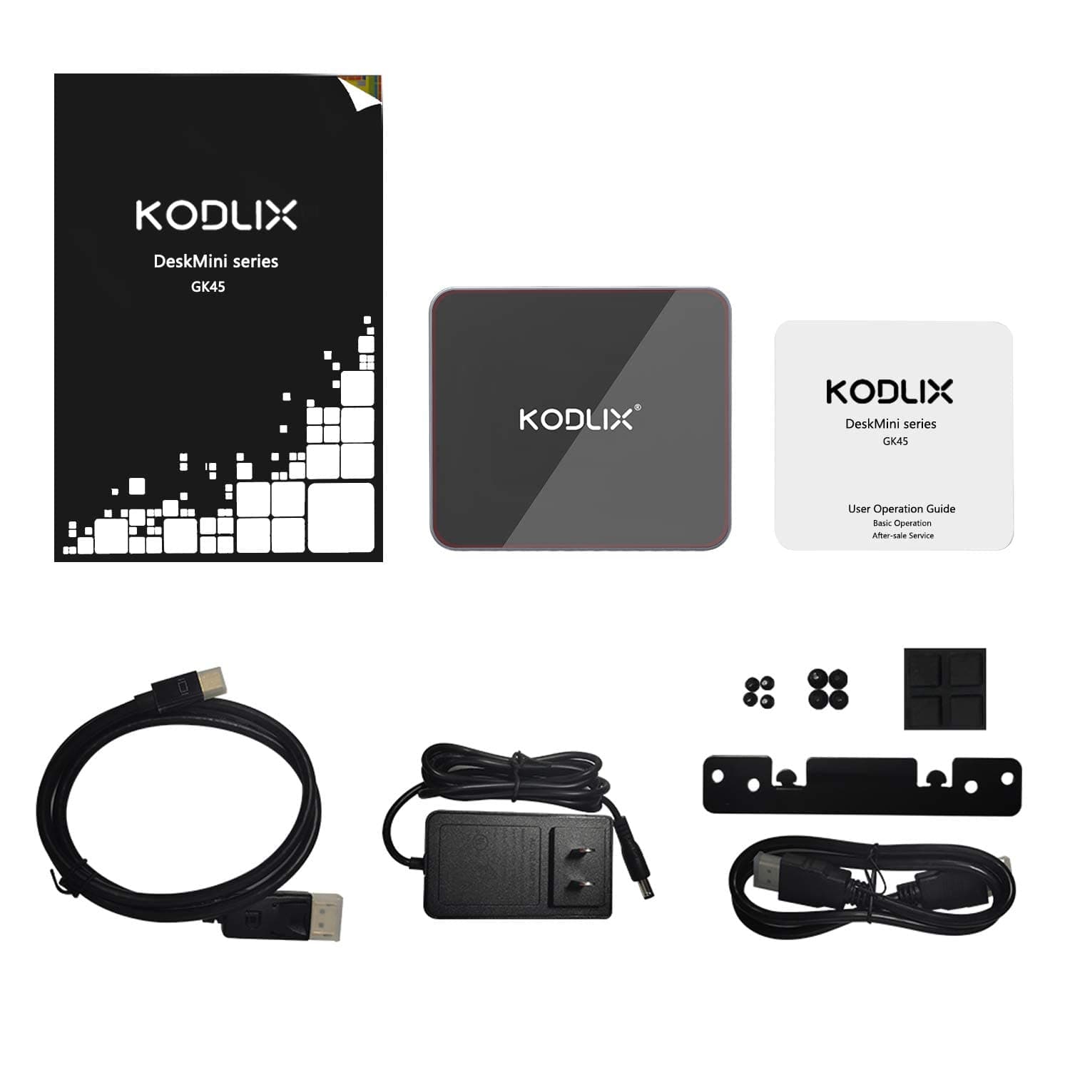 Desktop Mini PC Quad-Core Celeron J4105 Processor (up to 2.5GHz),4G DDR4/64GB eMMC, with USB-C/HDMI 2.0/Mini DP Port HD 4K@60Hz,3xUSB 3.0, 2xEthernet Port