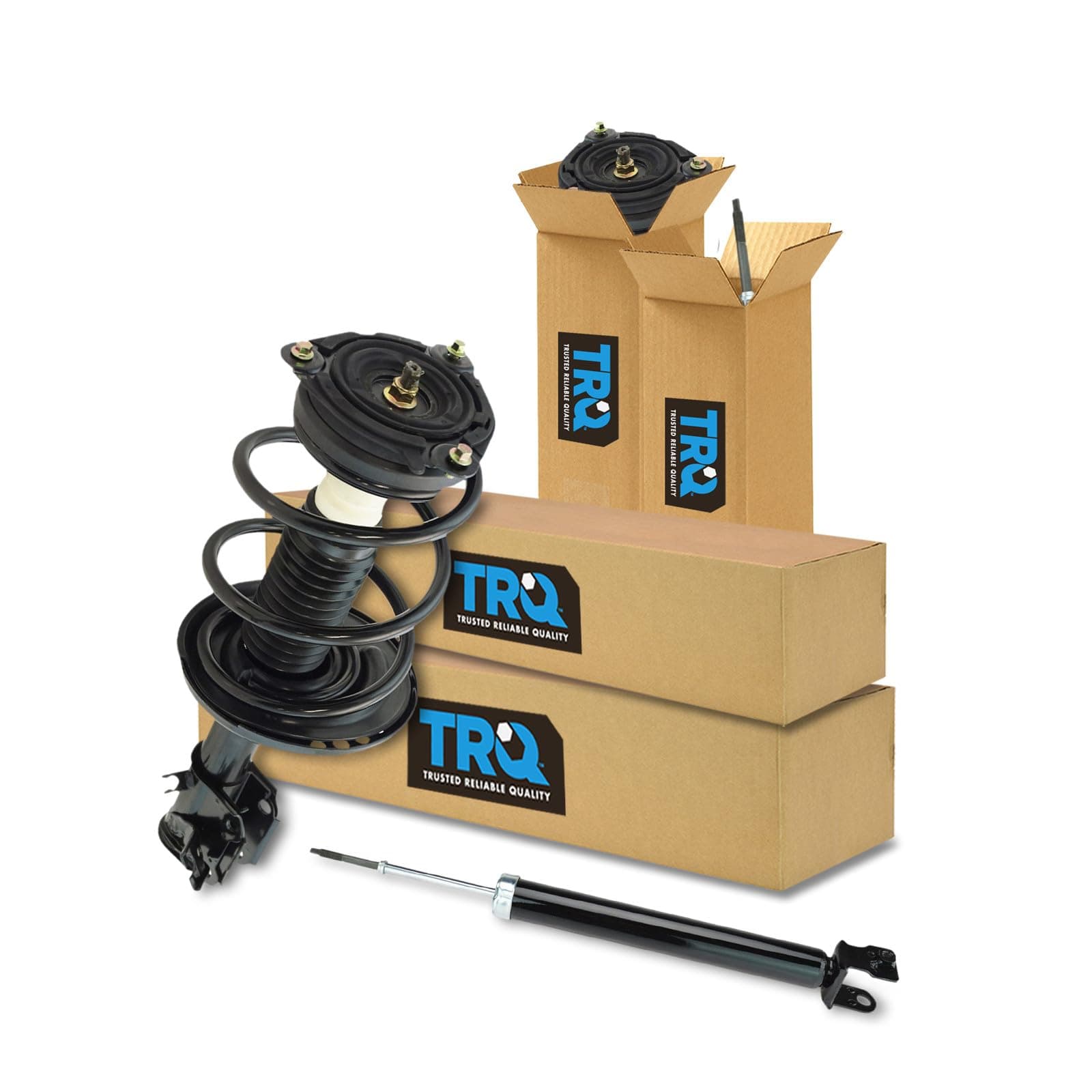 Front and Rear Complete Strut Assembly & Shock Absorber Kit Complete Strut & Coil Spring Assembly Compatible with 2013-2018 Nissan Altima