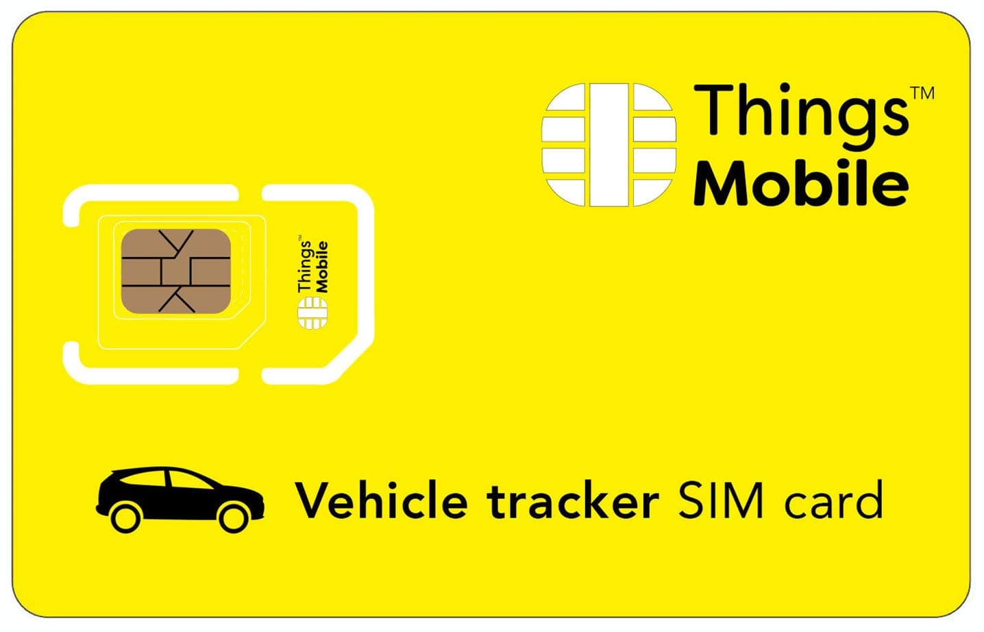 CAR GPS TRACKER SIM Card - Things Mobile - with Global Coverage and Multi-Operator GSM/2G/3G/4G LTE Network, No Fixed costs, No Expiration Date and Competitive Rates, with €10 Credit Included