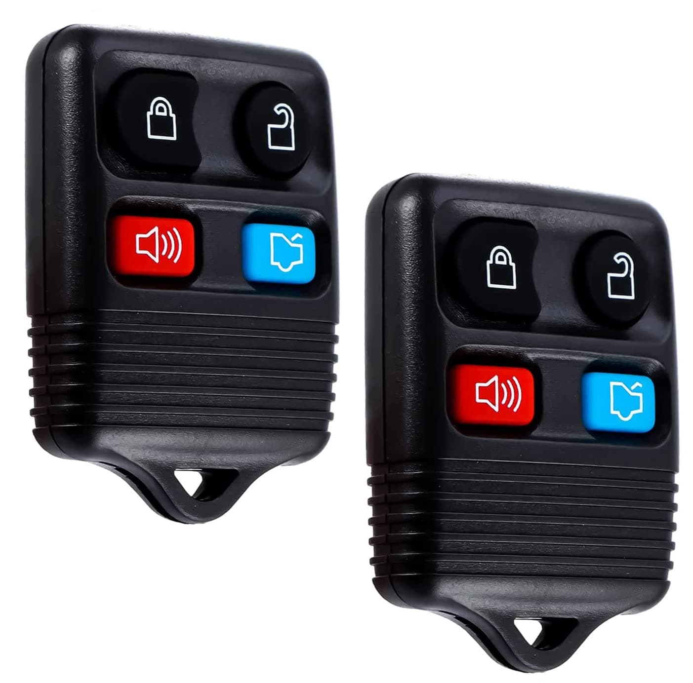 Keyless Entry Remote Clicker Control Replacement Fit for Escape Focus Fusion Mustang Taurus Explorer| Lincoln| Mercury| 4 Button Car Key Fob CWTWB1U345 Pack of 2