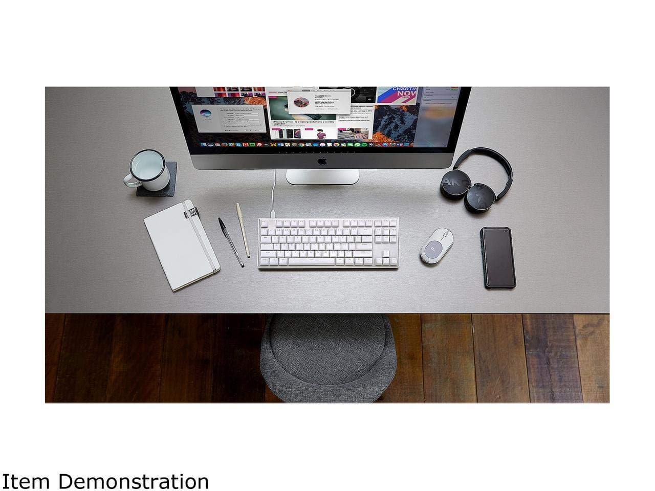 G.SKILL USB KM360 Professional Numeric Keyless Mechanical Keyboard Cherry MX Red ABS Dual Injection Key Cap (White)