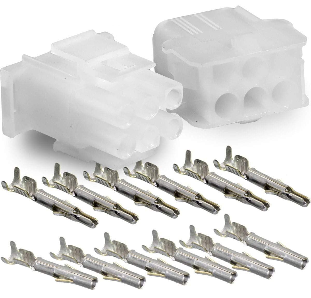Molex -3 Complete Set - (6 Circuit) w/14-20 AWG, Wire Connector - 2.13mm D, Latch Lock, MLX™