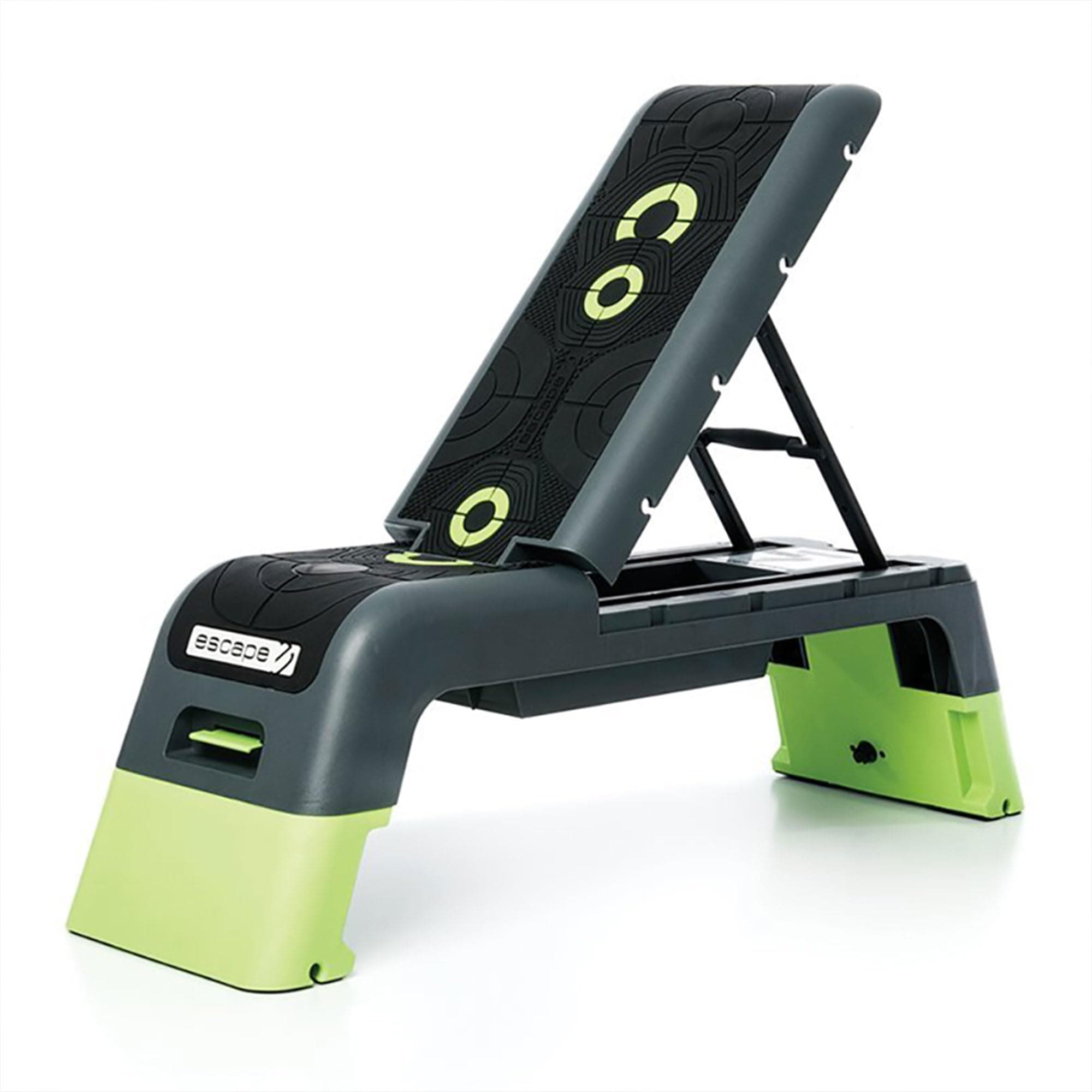 Escape Fitness Deck V2.0 Workout Platform or Adjustable Bench - Black/Green