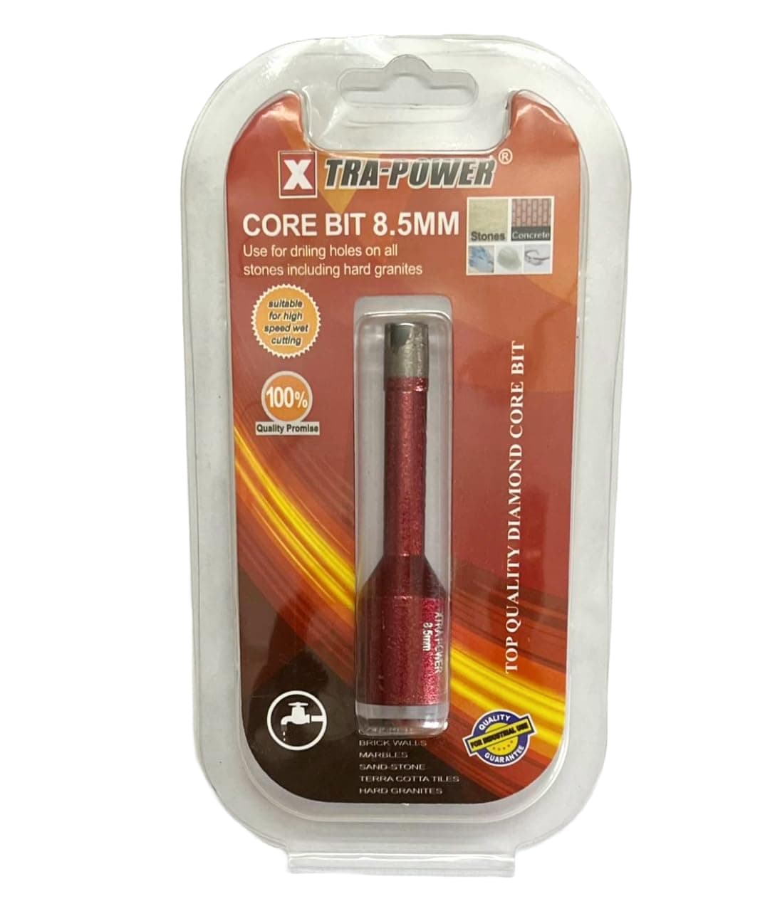 Diamond Core Bit For Granite/Marble/Concrete/stone suitable for Angle Grinder (8.5MM)