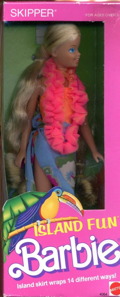 SKIPPER Island Fun Barbie Doll (1987)
