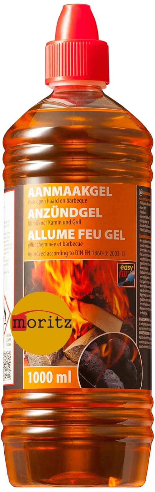 Moritz BBQ BIOGEL 1 X 1 LITER, Orange