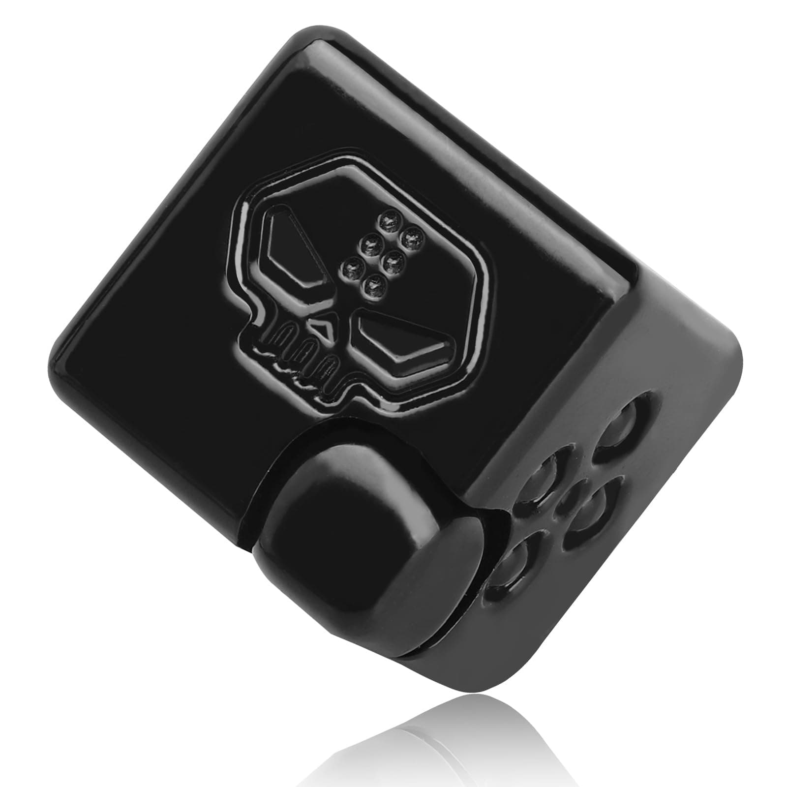 Dilabnba Cool Dice Infinity Cube Fidget Spinner Toy for Kid Adult, Stress Relief Anti Anxiety 2-in-1Metal Fidget Block, Magnetic Desktop Toy Gift for Men Father Boy (Black)