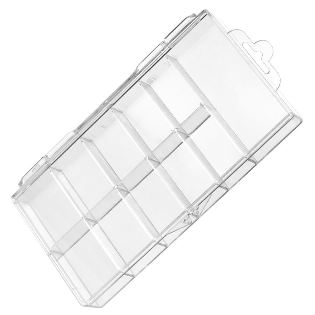 Acrylic Clear False Nail Tips Empty Storage Box Case Unit Container